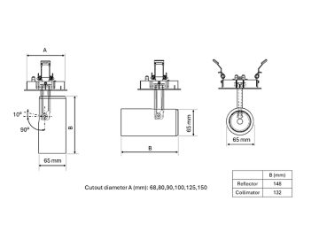 Dimension Drawing (without table) - TCATSR 20S/PC930 PSU-E CLM24 T204 WHBS68