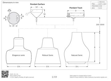 Dimension Drawing (without table) - TCNSPS 400 17S/840 WB WIA GN402 T434 GN