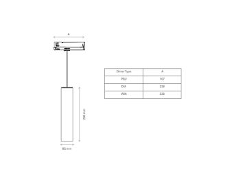 Dimension Drawing (without table) - TCPT65 27S/PW930 WIA HMB T302 BS BK 280