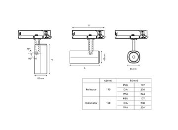 Dimension Drawing (without table) - TCST65 12S/830 PSU HNB BK482 BS T304