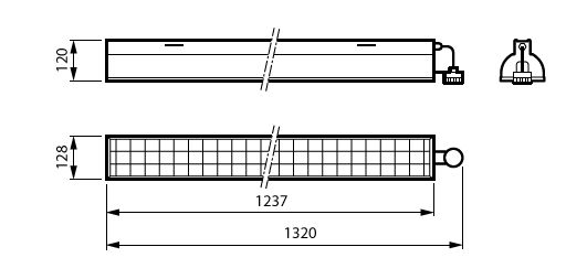 TMS031 1XTUV T8 36W HFP SENSOR