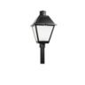 TownView LED Post Top with Visual Comfort Panels, 16 LED, 530 mA, 3000K, Type 2S