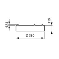Dimension Drawing (without table) - SM250C 20S/840 PSD PSP D380 WH