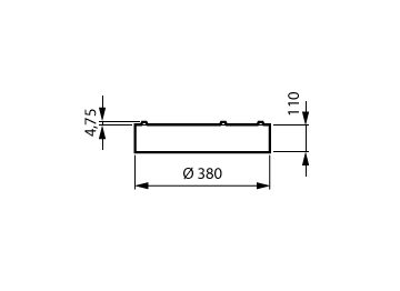 Dimension Drawing (without table) - SM250C 20S/830 PSD PSP D380 BK