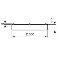 Dimension Drawing (without table) - SM250C 37S/840 PSD O D500 WH