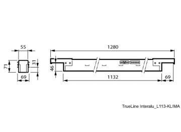 Dimension Drawing (without table) - RC536B 40S/930 PSD W5L113KLIMA W5-M/F BK