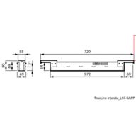 Dimension Drawing (without table) - RC536B 20S/930 PSD W5L57 SAPP W5-M/F BK