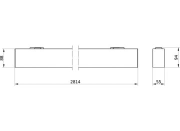 Dimension Drawing (without table) - SM531C 62S/940 DEIA L2810 WH
