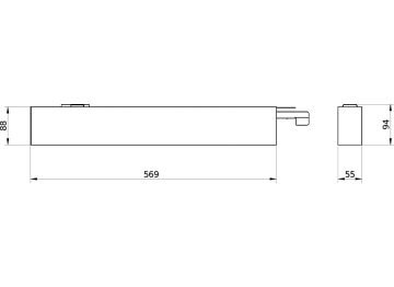 Dimension Drawing (without table) - SM530C 17S/940 DEIA LE L570 BK