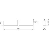 Dimension Drawing (without table) - SP530P 30S/930 PSD LF1 L2250 BK
