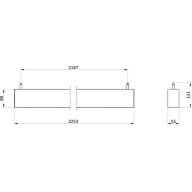 Dimension Drawing (without table) - SP533P 48S/940 PSD SM2 L2250 ALU