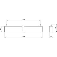 Dimension Drawing (without table) - SP530P 50S/TW9 SIA SM2 U4 L2290 ALU