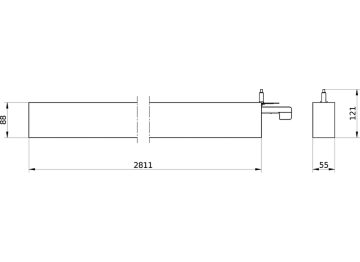 Dimension Drawing (without table) - SP533P 66S/930 DEIA LN SW2 L2810 ALU