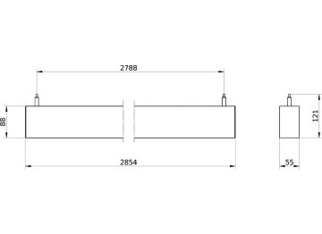 Dimension Drawing (without table) - SP530P 86S/TW9 SEIA U4 SM2 L2850 ALU