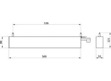 Dimension Drawing (without table) - SP531P 7S/940 DEIA LE SM2 L570 WH