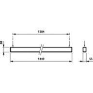 Dimension Drawing (without table) - SP532P 66S/TW9 SIA U4 L1450 BK