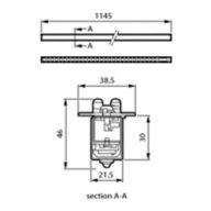 Dimension Drawing (without table) - RC710B 34S/840 PSD ELP3 W5 L120 BK