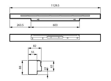 Dimension Drawing (without table) - WL532W 57S/940 DEIA SW L1130 WH