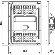 Dimension Drawing (without table) - BGP235 LED90-4S/740 DSM11 D9 MIO-CIO MBQ
