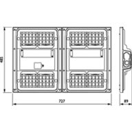 Dimension Drawing (without table) - BGP236 LED360-4S/740 DSM11 D9 MIO-CIO MB