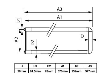 Dimension Drawing (with table) - 13T8-6U/MAS/24-840/IF21/P/DIM 10/1