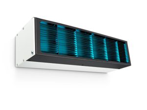 Wand- und Deckenleuchte zur UV-C Desinfektion oberer Lufträume