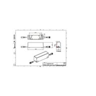 Dimension Drawing (without table) - BCP390 4LED 40K 24V 3x90 DMX D3