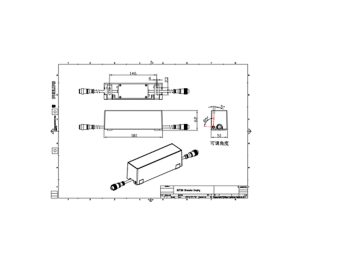 Dimension Drawing (without table) - BCP390 4LED 40K 24V 3x90 D3