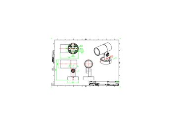 Dimension Drawing (without table) - BVP375 1LED 40K 24V 20 10W COB