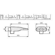 Dimension Drawing (without table) - BGP290 LED50-1F/740 II DM10 48/60S