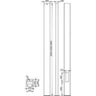  Pole with flange - 5.0 m - RAL color - 