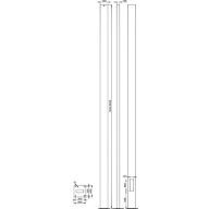  Pole with flange - 8.0 m - RAL color - 