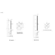 Dimension Drawing (without table) - BDP302 Cart 4M Solar