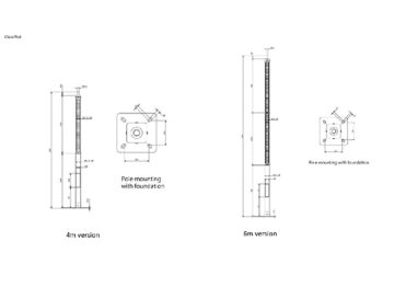 Dimension Drawing (without table) - BDP302 Cart 4M Solar