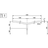 Dimension Drawing (without table) - JRB435 MBP-T 1200 60 60 RAL
