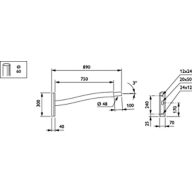 Dimension Drawing (without table) - JRB435 MBP 750 60 48 RAL