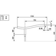 Dimension Drawing (without table) - JRB435 MBP-S 750 60 48 RAL
