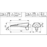 Dimension Drawing (without table) - VGP703 40 4S 740 24V III DM10 42/60S