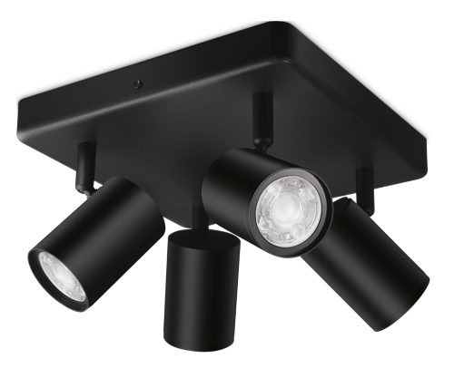 Spotlamper IMAGEO 4 x justerbare spots, firkantet plade