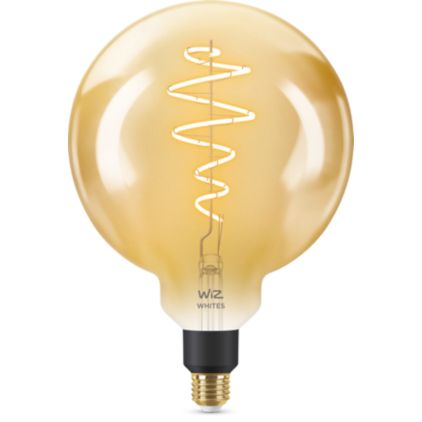 Close-up van de voorkant van Filamentlamp Globe gouden coating 25 W G200 E27