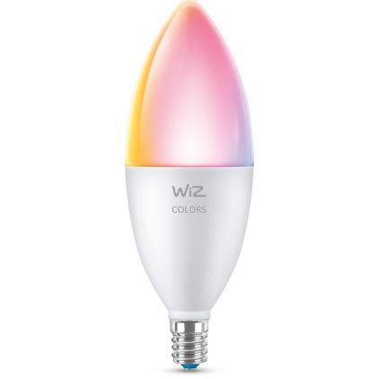 Gros plan de l’avant de Ampoule flamme B12 E12 de 40 W