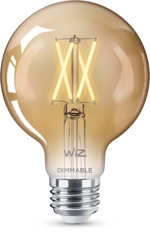 LÁMPARA DE FILAMENTO Globo con filamento ámbar de 5 W (equivalente a 25 W) G25 E26
