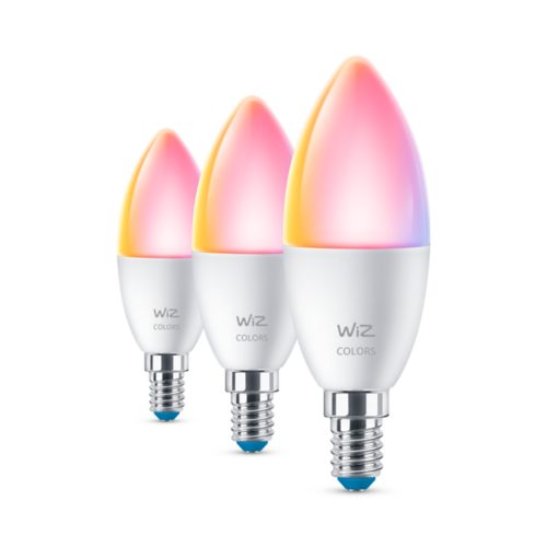 AMPOULE MODERNE 3ampoules flamme 40W C37 E14