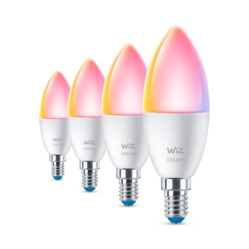 AMPOULE MODERNE 4ampoules flamme 40W C37 E14
