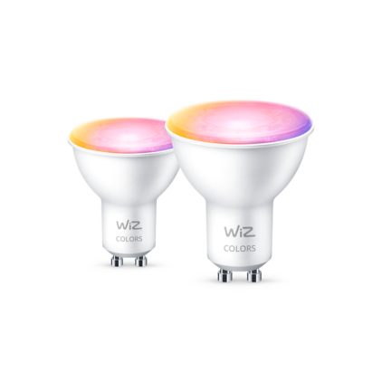 Gros plan de l'avant de 2 spots 50W PAR16 GU10
