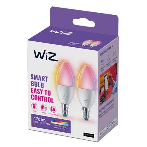AMPOULE MODERNE 2&nbsp;ampoules flamme 40W C37 E14