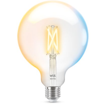Lähikuva edestä Filament-lamppu kirkas 60W G125 E27