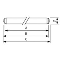 Dimension Drawing (with table) - TL-K 40W UVA-1