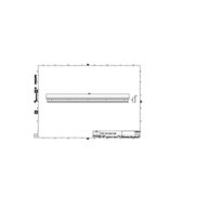 Dimension Drawing (without table) - ZCP381 L100 glare shield (10 pcs)