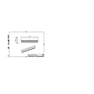 Dimension Drawing (without table) - ZCP383 L30 glare shield (30 pcs)